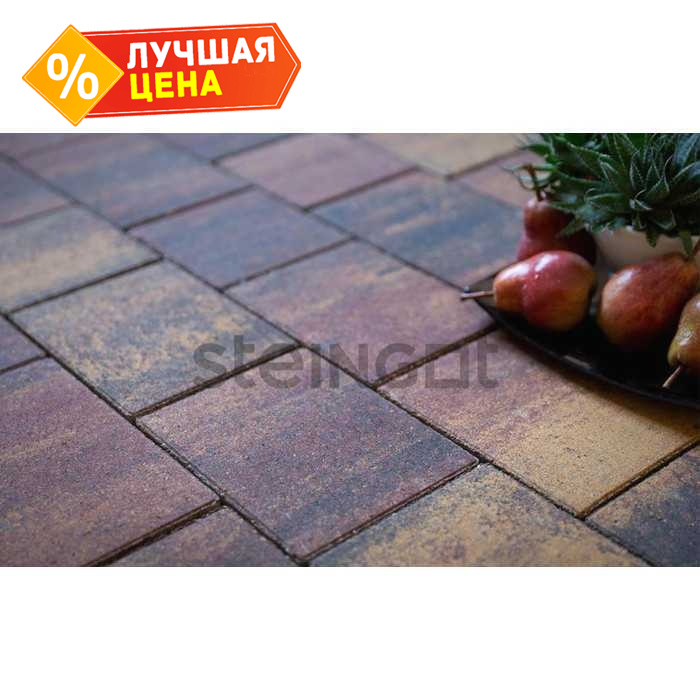 Плитка тротуарная Steingot Color Mix, Новый город, Блэнд, толщина 40 мм