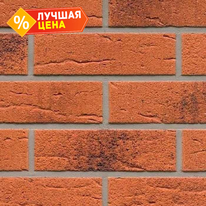 Клинкерная плитка ручной формовки Feldhaus Klinker NF 14 R228 terracotta rustico carbo 240х71х14 мм