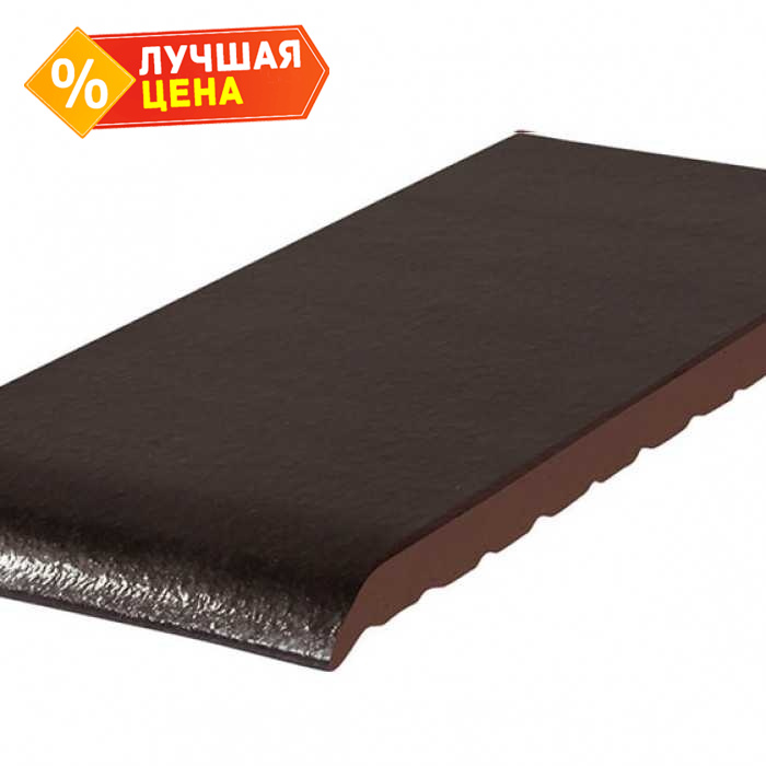 Клинкерный подоконник KING KLINKER 17 Onyx black, 220х120х15 мм