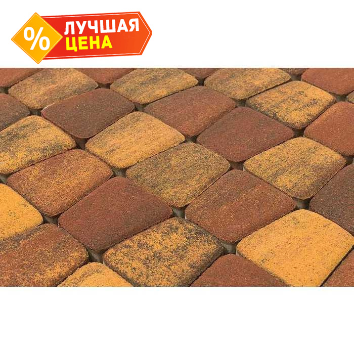 Плитка тротуарная BRAER Классико круговая Color Mix Мальва, 73х110х115х60 мм