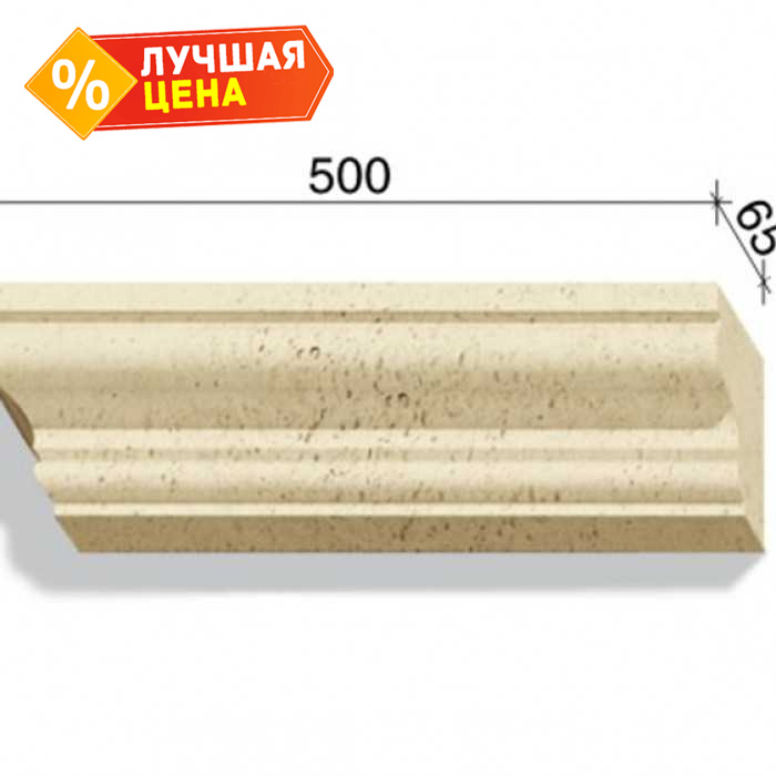 Угловой элемент для наличников и карнизов White Hills Тиволи 726-11, 500х65х130