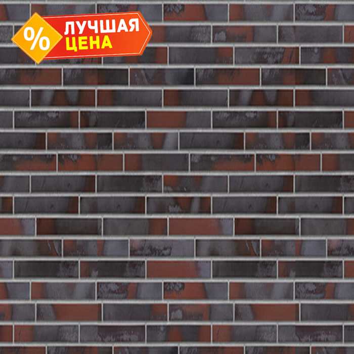 Клинкерная облицовочная плитка King Klinker King size для НФС, LF03 Iron clay, 240х71х17 мм