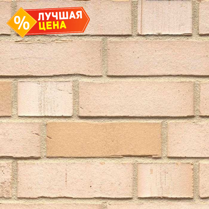 Клинкерная плитка ручной формовки Feldhaus Klinker NF 14 R911 vario crema albula 240х71х14 мм