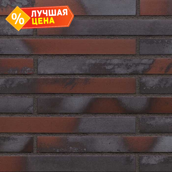 Клинкерная плитка KING KLINKER KING SIZE 03 Iron clay гладкая LF, 490х52х14 мм