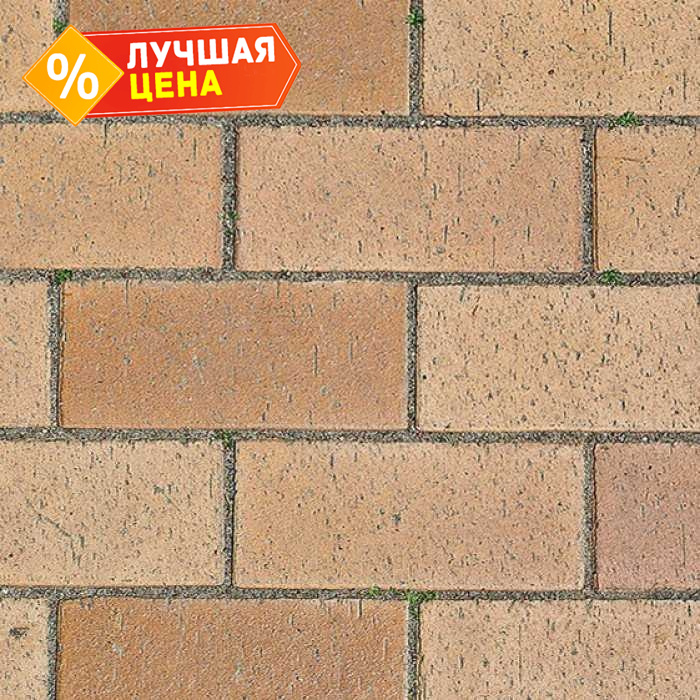 Клинкерная брусчатка Muhr №06S Hellbraun-bunt spezial, 200х100х40 мм