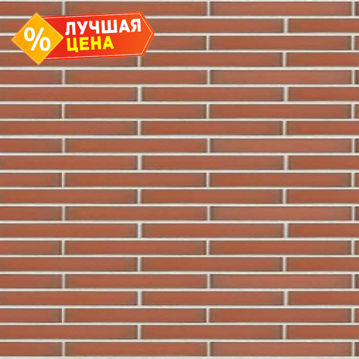 Клинкерная плитка KING KLINKER Dream House 19 Ruby flame, 490х52х14 мм