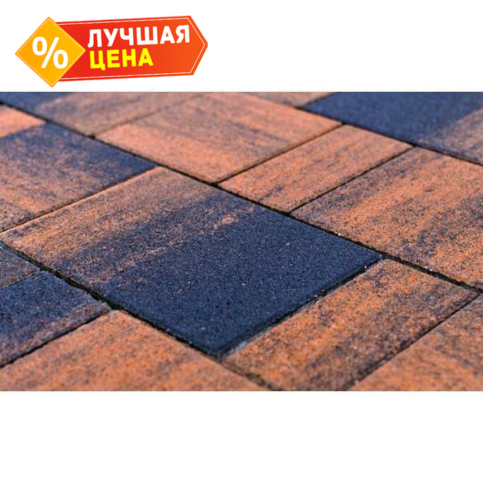 Плитка тротуарная BRAER Сити Color Mix Техас, 300х150х80 мм