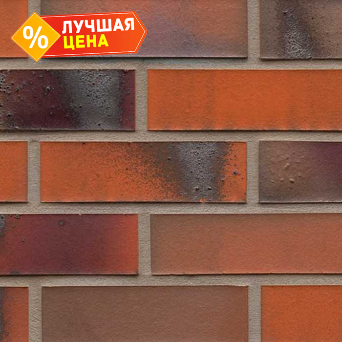 Клинкерная плитка ручной формовки Feldhaus Klinker NF 14 R562 carbona terreno bluastro 240х71х14 мм