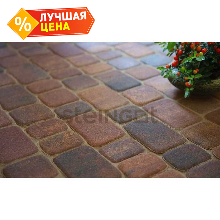 Плитка тротуарная Steingot Color Mix, Классика, Блэнд, толщина 60 мм