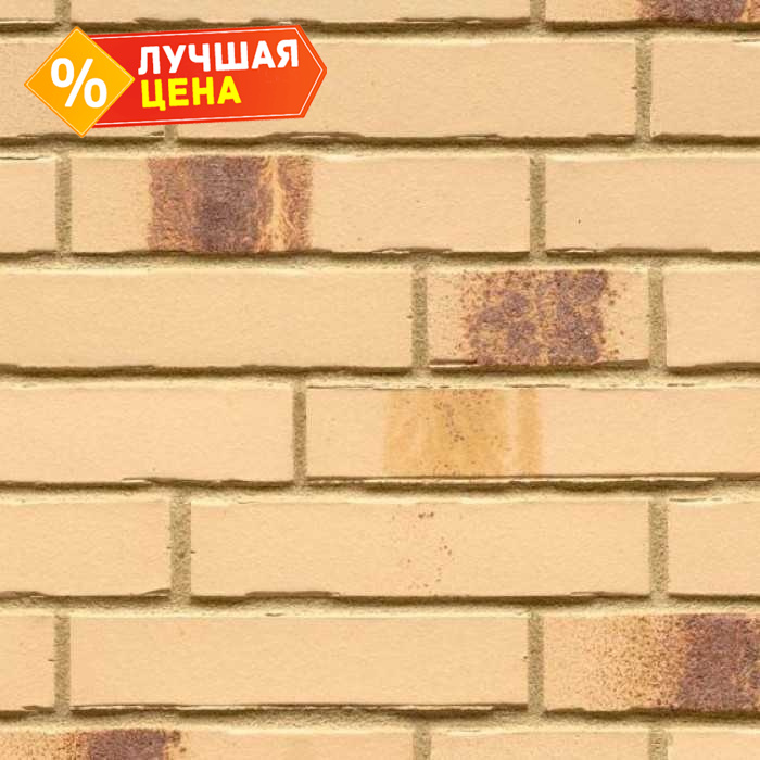 Клинкерная плитка ручной формовки Feldhaus Klinker NF 14 R970 bacco crema maron 240х71х14 мм