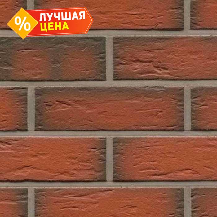 Клинкерная плитка ручной формовки Feldhaus Klinker NF 14 R343 ardor senso 240х71х14 мм