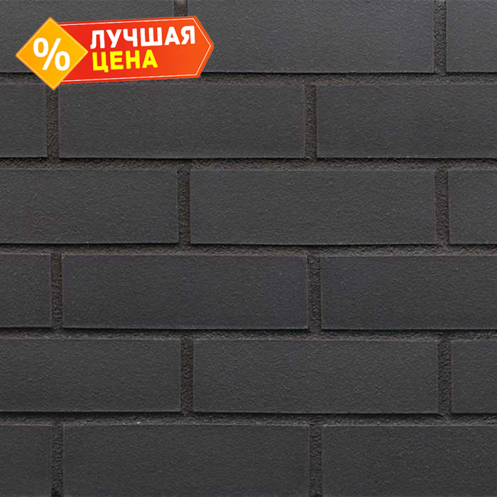 Клинкерная облицовочная плитка King Klinker Dream House для НФС, 26 Black stone, 240х71х17 мм