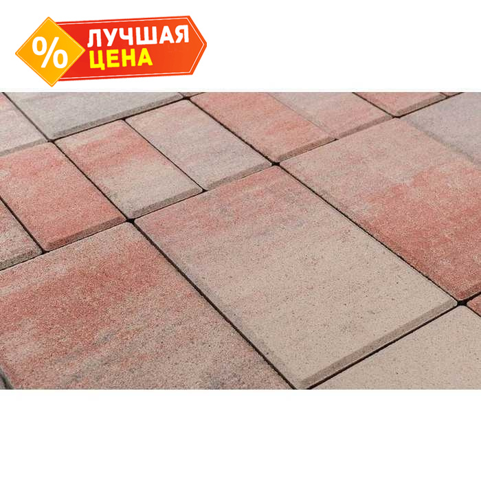 Плитка тротуарная BRAER Мозаика Color Mix Фламинго, толщина 60 мм