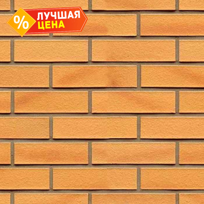 Кирпич клинкерный Muhr 02 Gelb Bunt гладкий, 250х120х65 мм