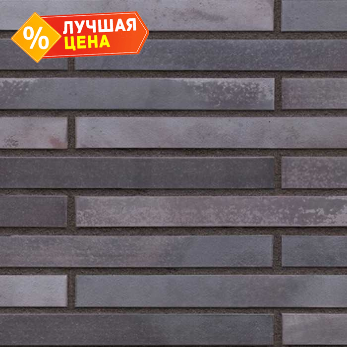 Клинкерная плитка KING KLINKER KING SIZE 18 Obsidian shadow гладкая LF, 490х52х14 мм