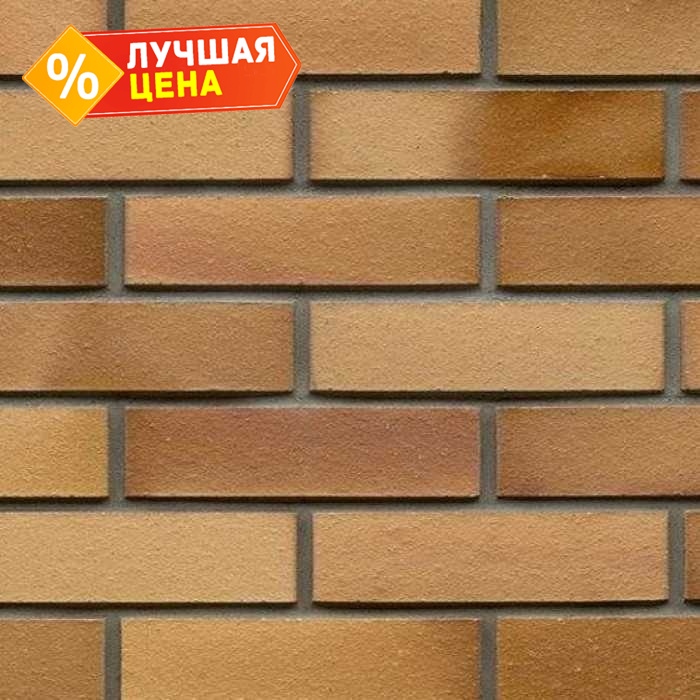 Кирпич клинкерный Muhr 06EG Hellbraun-bunt Edelglanz гладкий, 290х90х71 мм