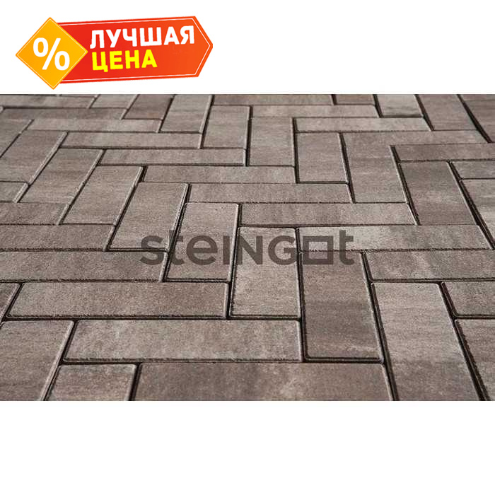 Плитка тротуарная Steingot Color Mix, Паркет, Клифф, 240х80х60 мм