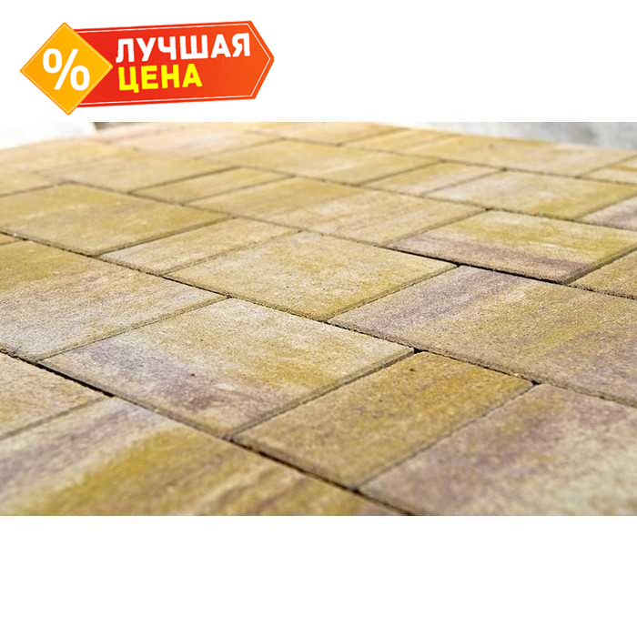 Плитка тротуарная BRAER Старый город Ландхаус Color Mix Степь, толщина 60 мм