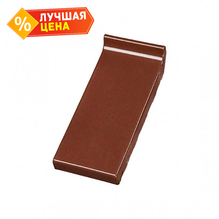 Клинкерный водоотлив Terca Light brown глазурованный, 250х105х30 мм