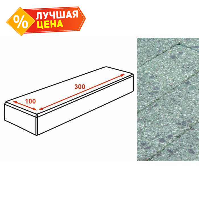 Плитка тротуарная Готика Granite FINERRO, паркет, Порфир 300х100х80 мм