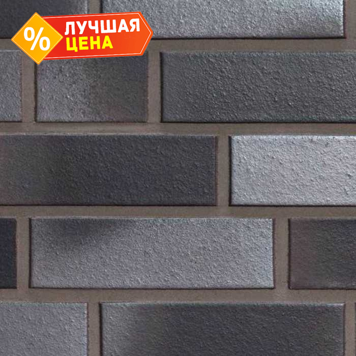 Клинкерная плитка ручной формовки Feldhaus Klinker NF 14 R518 geo platinum liso 240х71х14 мм