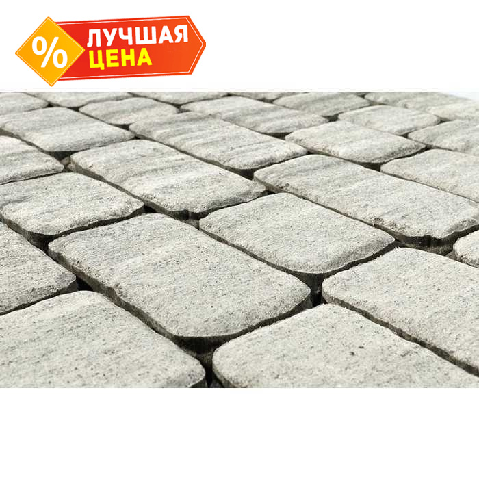 Плитка тротуарная BRAER Ривьера Color Mix Туман, 132х60 мм