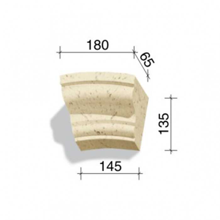 Арочный элемент White Hills 735-01, 135х180/145х65 мм