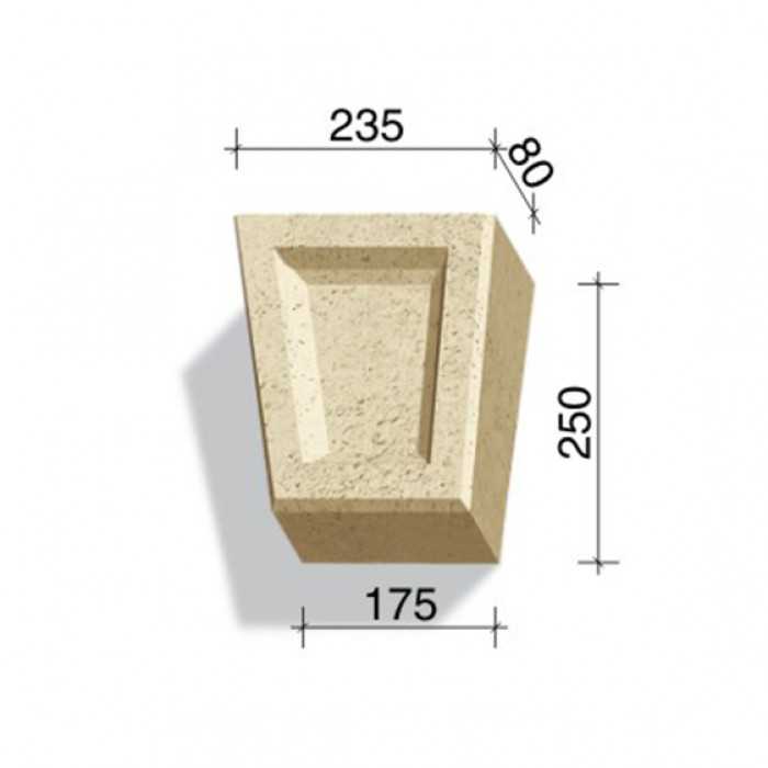 Замковый камень White Hills Тиволи 731-21, 250х235/175х80 мм