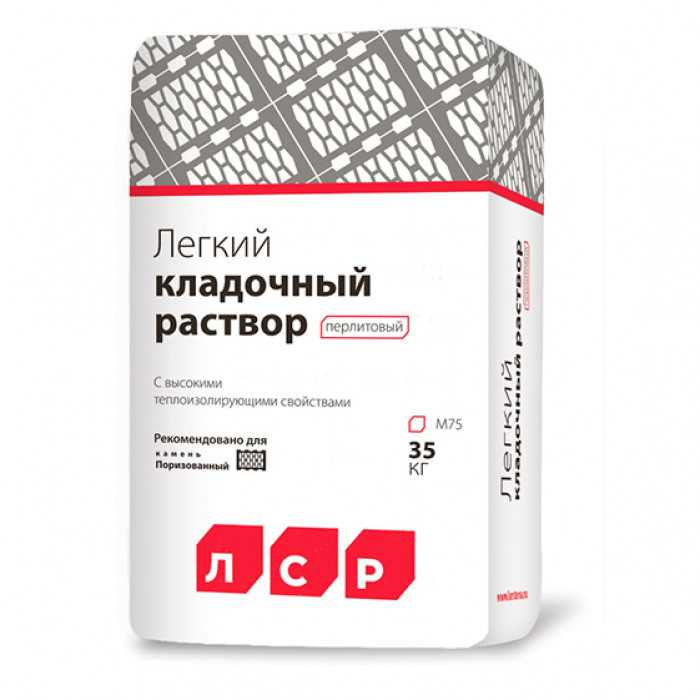 Легкий кладочный перлитовый раствор RAUF Thermo, 35 кг