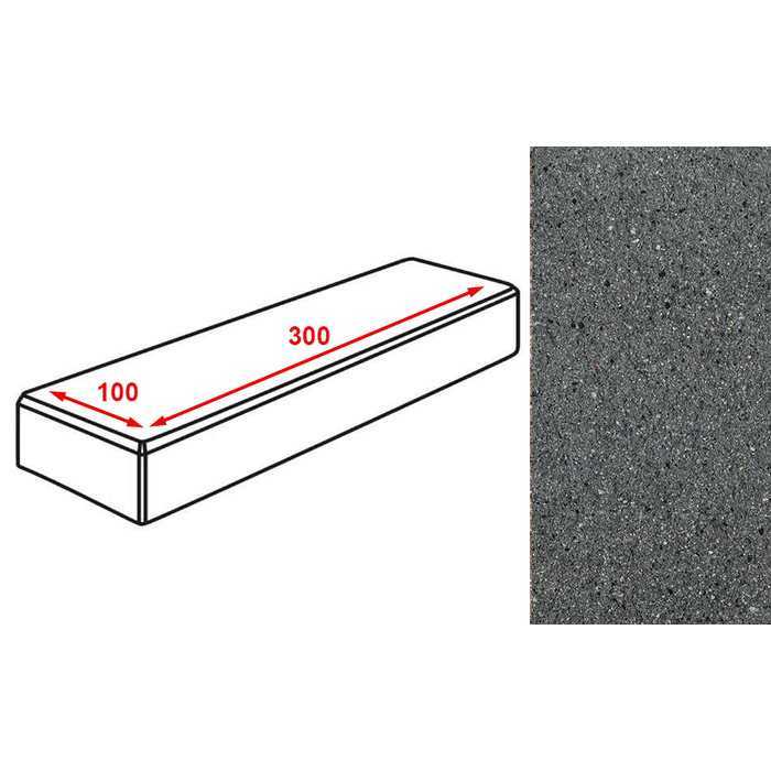 Плитка тротуарная Готика Granite FERRO, паркет, Исетский 300х100х60 мм