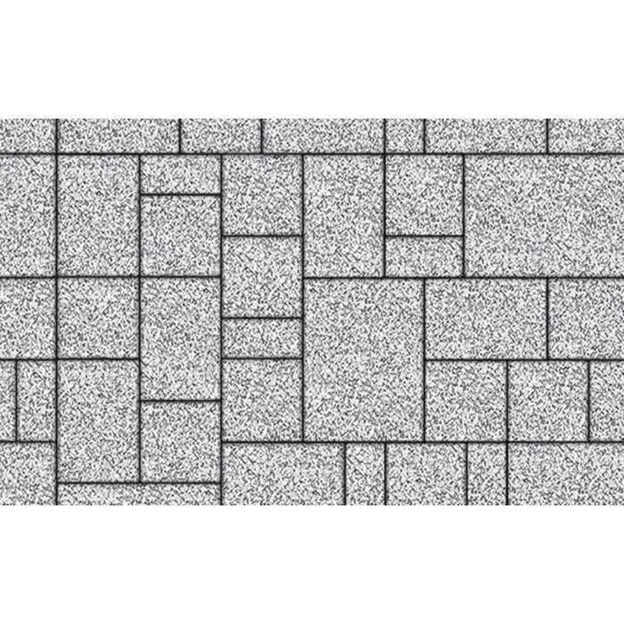 Плитка тротуарная Мюнхен Б.2.Ф.6см Стоунмикс бело-черный